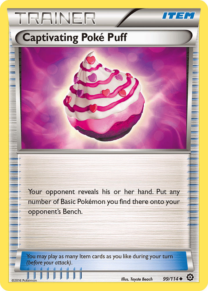 Captivating Poke Puff (99/114) [XY: Steam Siege] (Online Only)