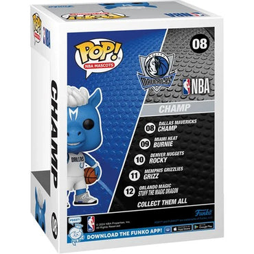 NBA Mascots Dallas Mavericks Champ Funko Pop! Vinyl Figure #08 (ONLINE ORDER ONLY)