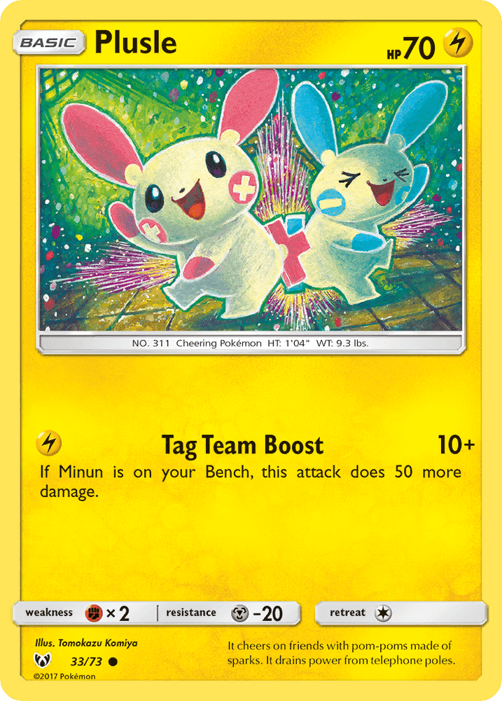Plusle (33/73) [Sun & Moon: Shining Legends] (Online Only)
