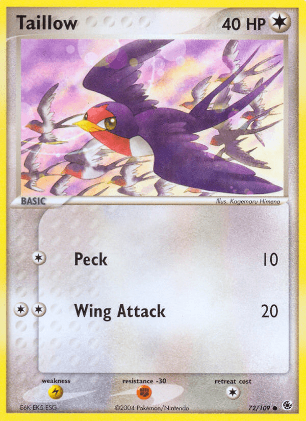 Taillow (72/109) [EX: Ruby & Sapphire] (Online Only)