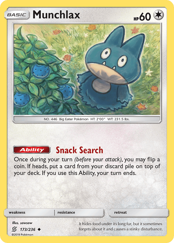 Munchlax (173/236) [Sun & Moon: Unified Minds] (Online Only)
