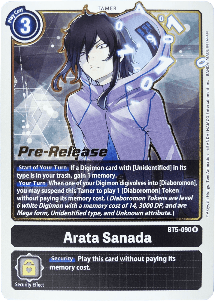 Arata Sanada [BT5-090] [Battle of Omni Pre-Release Promos] (ONLINE ORDER ONLY)