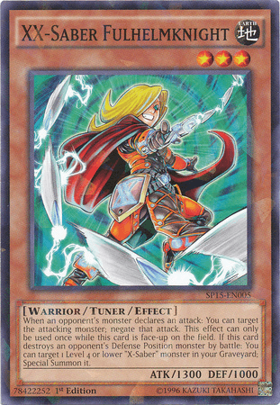 XX-Saber Fulhelmknight [SP15-EN005] Shatterfoil Rare (ONLINE ORDER ONLY)
