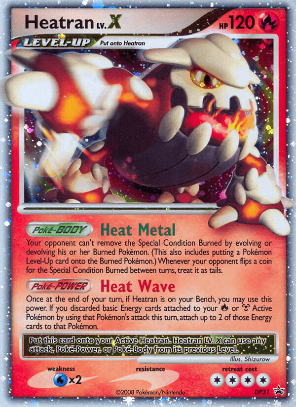 Heatran LV.X (DP31) [Diamond & Pearl: Black Star Promos] (Online Only)