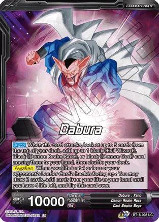 Dabura // Demon God Dabura, Diabolical Awakening (BT16-098) [Realm of the Gods] (ONLINE ORDER ONLY)