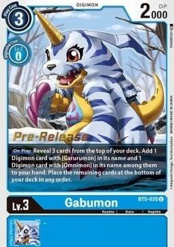 Gabumon [BT5-020] [Battle of Omni Pre-Release Promos] (ONLINE ORDER ONLY)