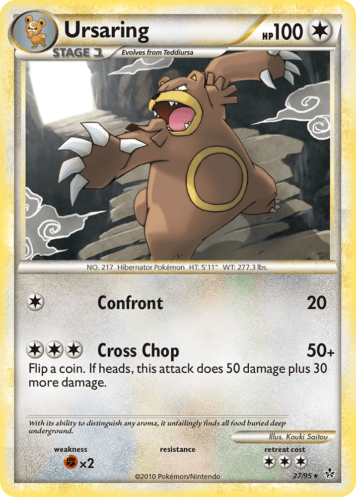 Ursaring (27/95) [HeartGold & SoulSilver: Unleashed] (Online Only)