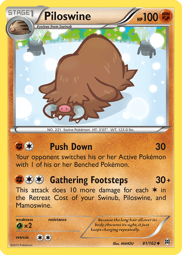 Piloswine (81/162) [XY: BREAKthrough] (Online Only)