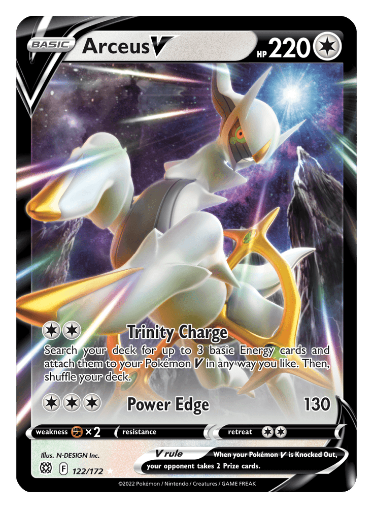 Arceus V (122/172) [Sword & Shield: Brilliant Stars] (Online Only)