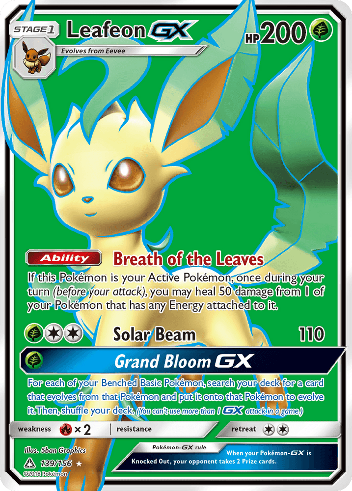 Leafeon GX (139/156) [Sun & Moon: Ultra Prism] (Online Only)