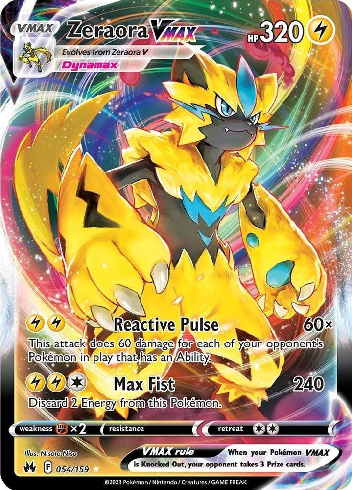 Zeraora VMAX (054/159) [Sword & Shield: Crown Zenith] (Online Only)