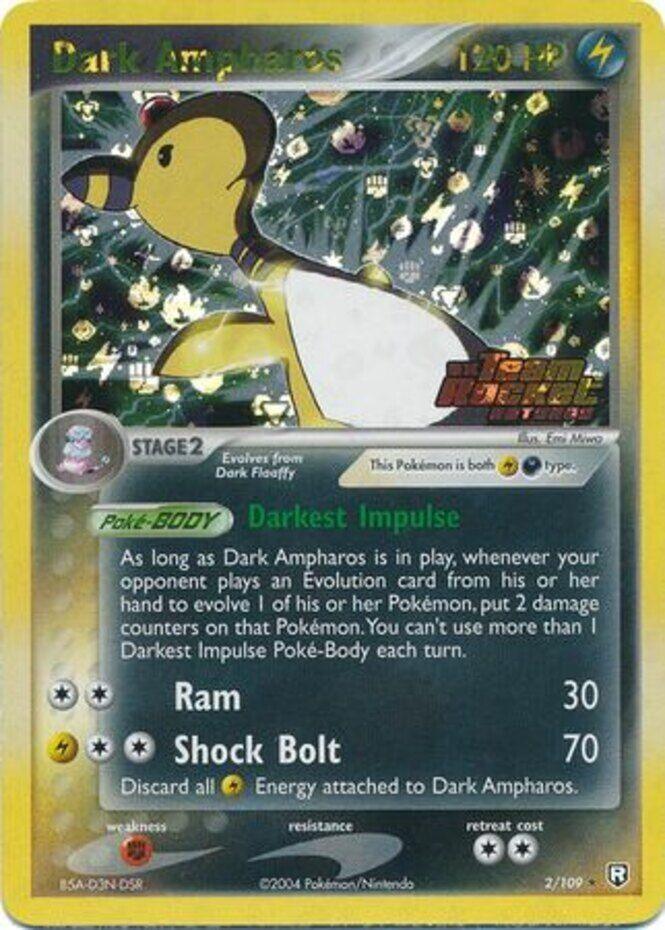 Dark Ampharos (2/109) (Stamped) [EX: Team Rocket Returns] (Online Only)
