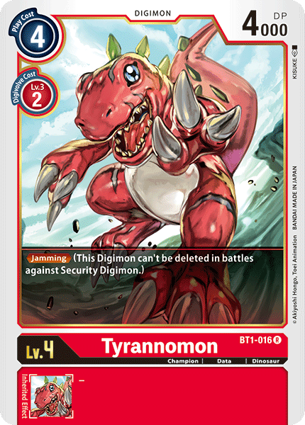 Tyrannomon [BT1-016] [Release Special Booster Ver.1.0] (ONLINE ORDER ONLY)