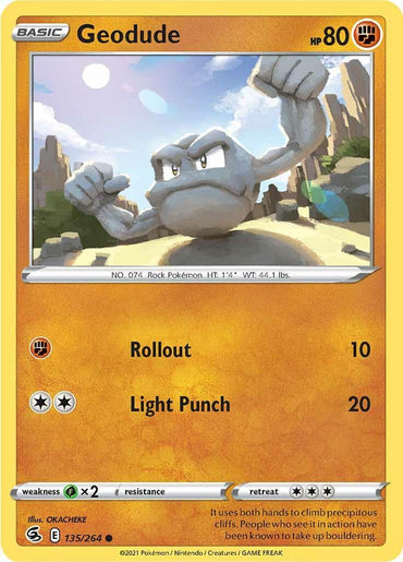 Geodude (135/264) [Sword & Shield: Fusion Strike] (Online Only)