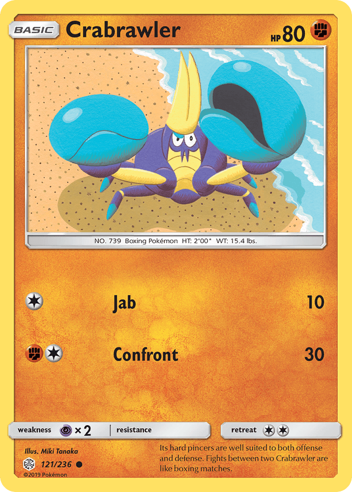 Crabrawler (121/236) [Sun & Moon: Cosmic Eclipse] (Online Only)
