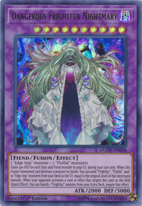 Dangerous Frightfur Nightmary [DUOV-EN038] Ultra Rare (ONLINE ORDER ONLY)