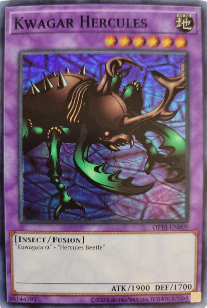 Kwagar Hercules [OP18-EN009] Super Rare (ONLINE ORDER ONLY)