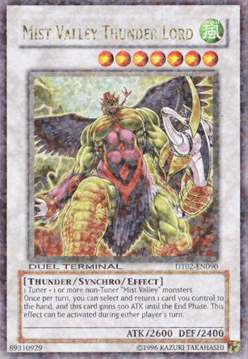 Mist Valley Thunder Lord [DT02-EN090] Ultra Rare (ONLINE ORDER ONLY)
