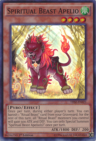 Spiritual Beast Apelio [THSF-EN025] Super Rare (ONLINE ORDER ONLY)