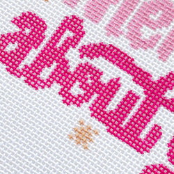 Cotswold Co Designs - Mental Health Needlepoint Canvas, Modern Cheeky Needlepoint Pillow Canvas, 13 Mesh, 9”x6” design, Snarky Needlepoint Canvas (ONLINE ORDER ONLY)