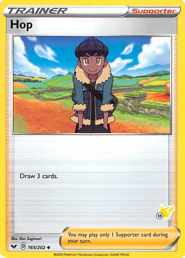 Hop (165/202) (Pikachu Stamp #13) [Battle Academy 2022] (Online Only)