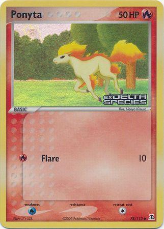 Ponyta (78/113) (Stamped) [EX: Delta Species] (Online Only)