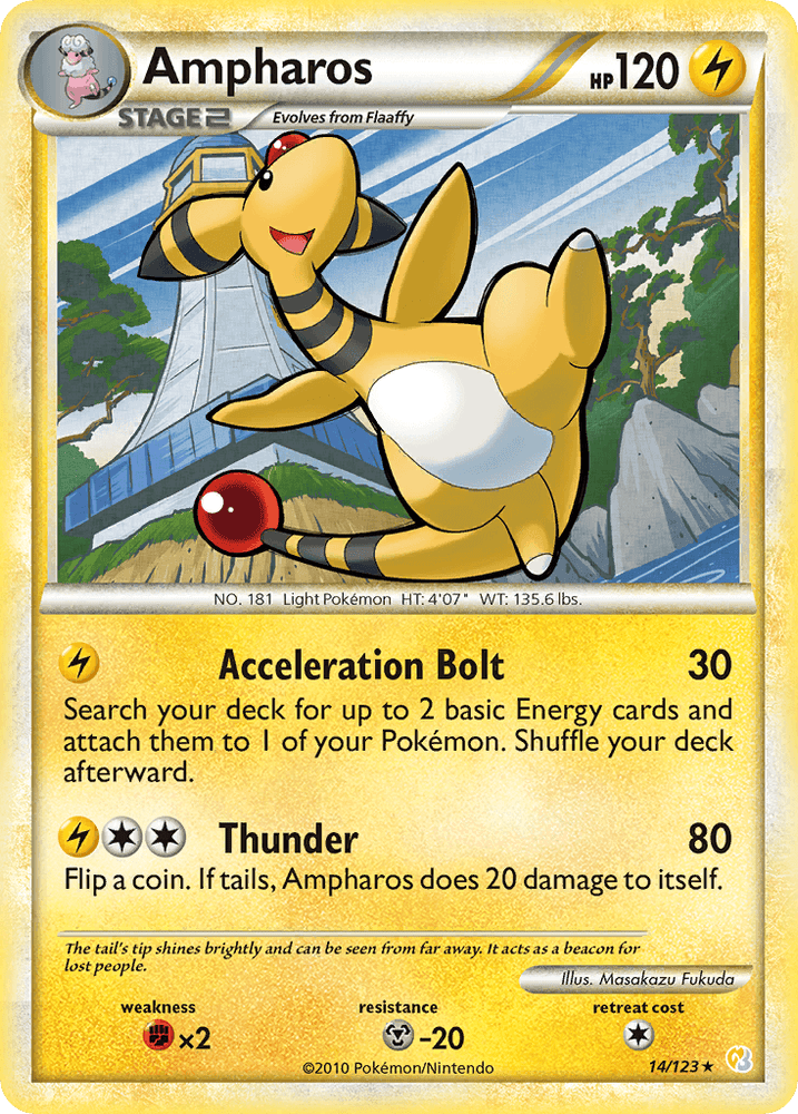 Ampharos (14/123) [HeartGold & SoulSilver: Base Set] (Online Only)