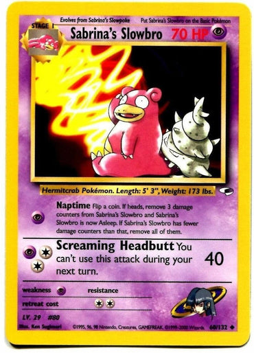 Sabrina's Slowbro (60/132) [Gym Heroes Unlimited] (Online Only)