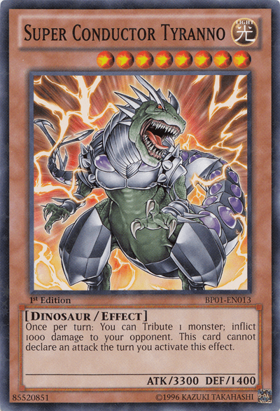 Super Conductor Tyranno [BP01-EN013] Starfoil Rare (ONLINE ORDER ONLY)