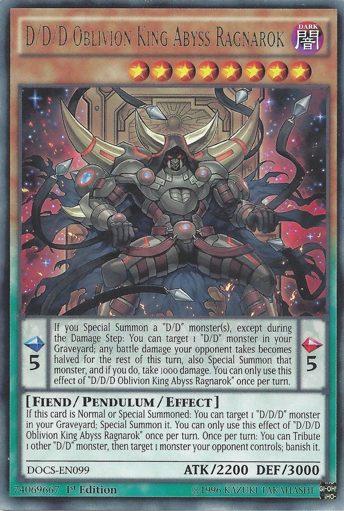 D/D/D Oblivion King Abyss Ragnarok [DOCS-EN099] Rare