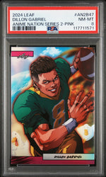Graded 2024 Leaf Dillon Gabriel #AN2B47 Anime Nation Series 2 Pink /10 Football Card PSA 8 Near Mint (ONLINE ORDER ONLY)