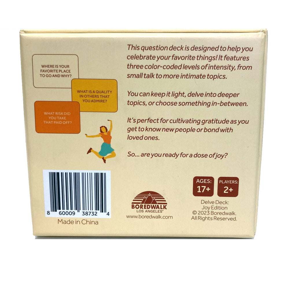 Delve Deck Conversation Cards - Joy Edition (ONLINE ORDER ONLY)