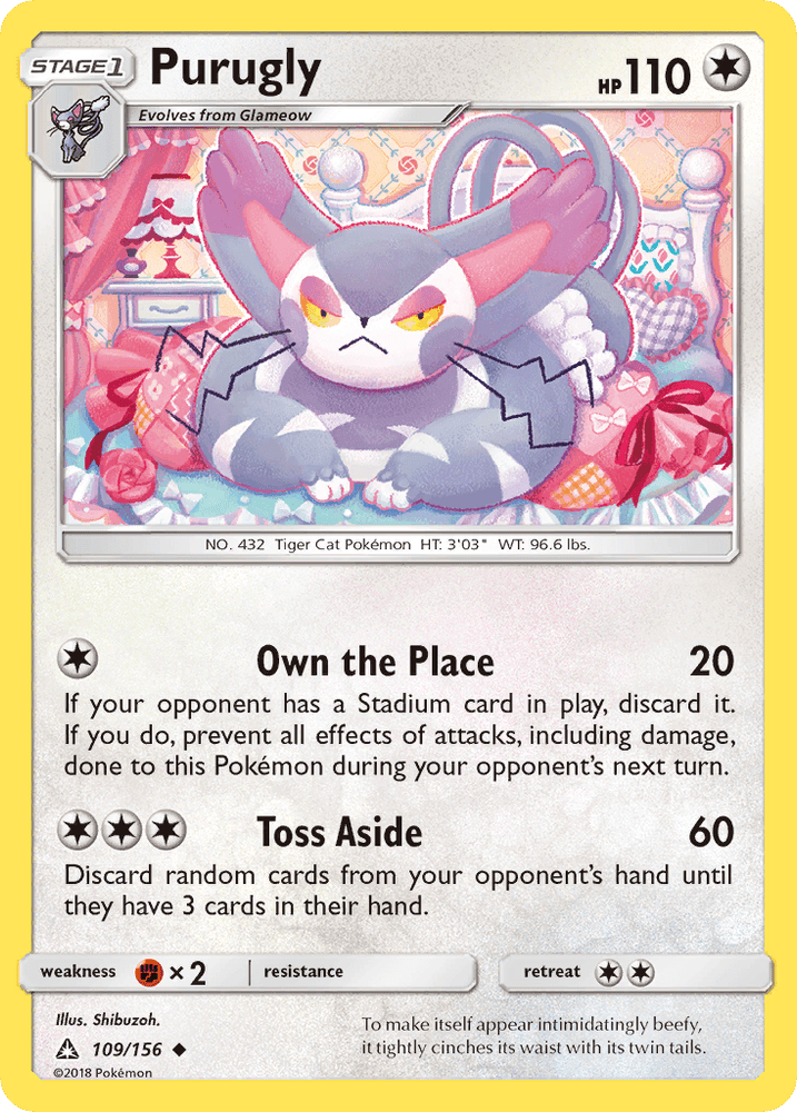 Purugly (109/156) [Sun & Moon: Ultra Prism] (Online Only)