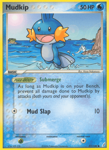 Mudkip (57/100) [EX: Crystal Guardians] (Online Only)