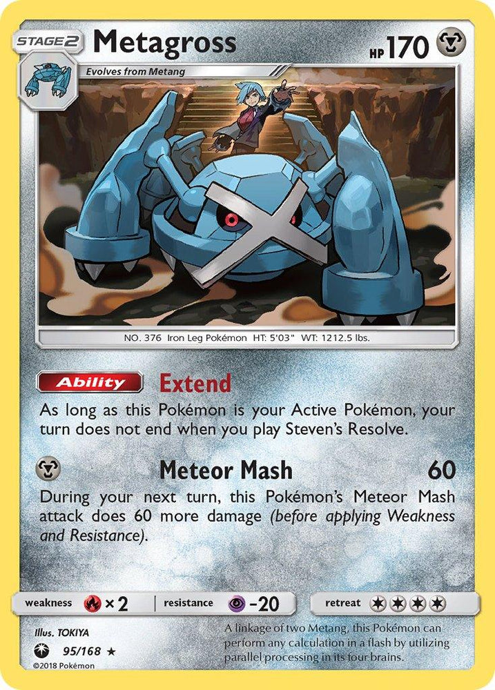 Metagross (95/168) (Prerelease Kit Exclusive) (Theme Deck Exclusive) [Sun & Moon: Celestial Storm] (Online Only)