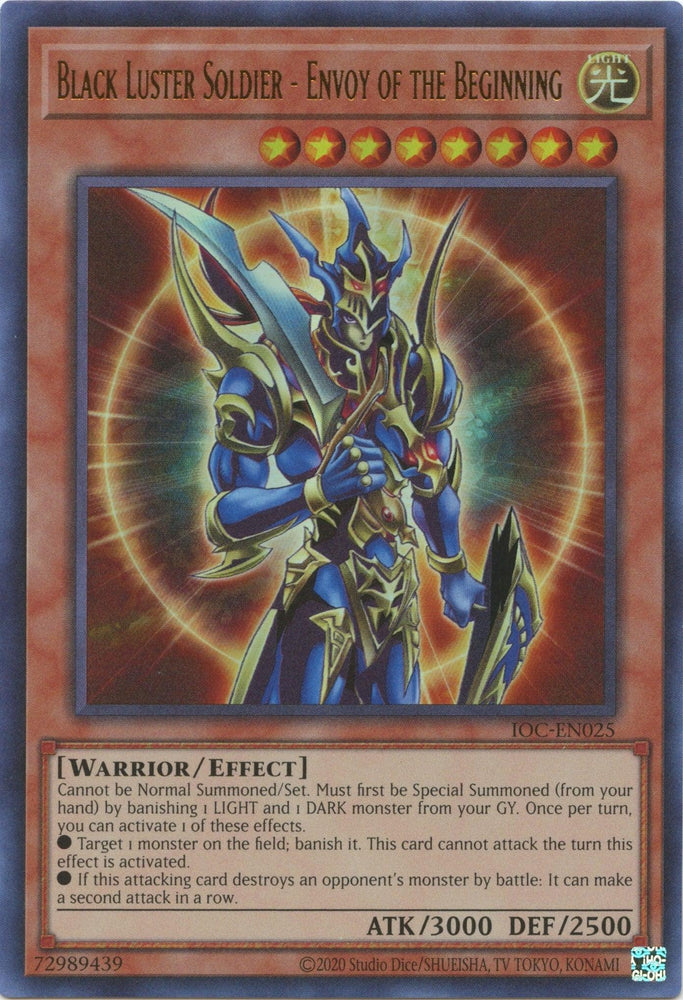 Black Luster Soldier - Envoy of the Beginning (25th Anniversary) [IOC-EN025] Ultra Rare (ONLINE ORDER ONLY)