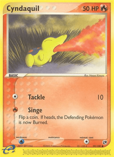 Cyndaquil (59/100) [EX: Sandstorm] (Online Only)