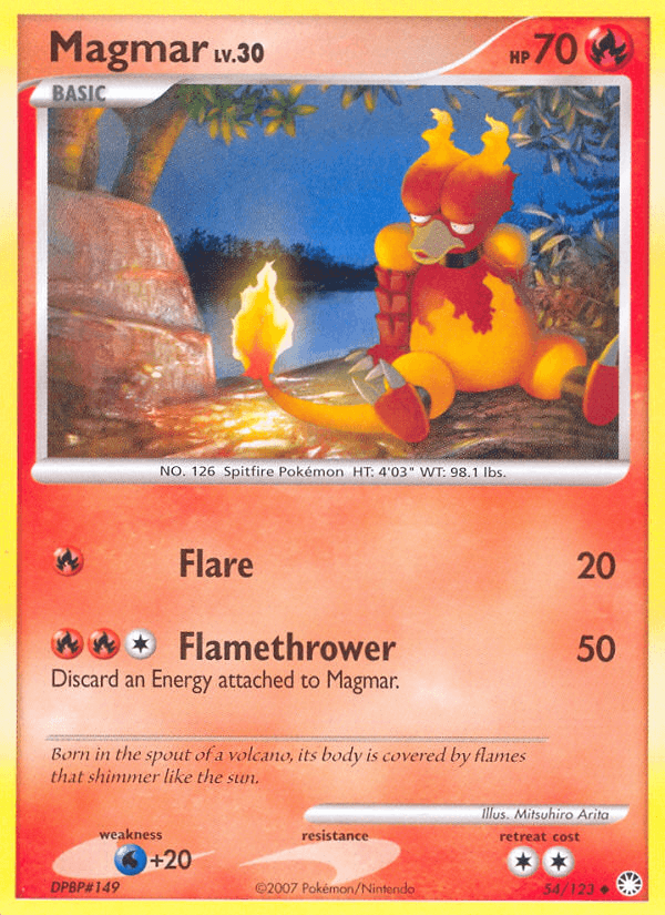 Magmar (54/123) [Diamond & Pearl: Mysterious Treasures] (Online Only)