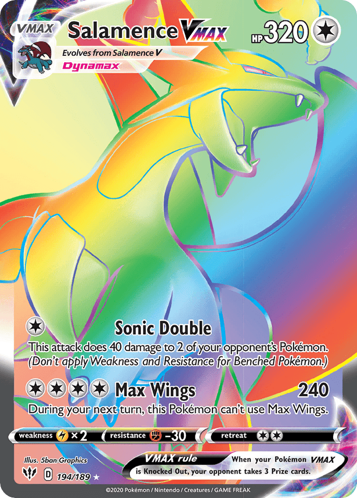 Salamence VMAX (194/189) [Sword & Shield: Darkness Ablaze] (Online Only)