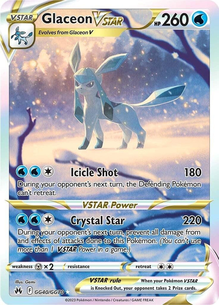 Glaceon VSTAR (GG40/GG70) [Sword & Shield: Crown Zenith] (Online Only)