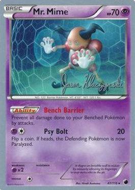 Mr. Mime (47/116) (Darkrai Deck - Jason Klaczynski) [World Championships 2013] (Online Only)
