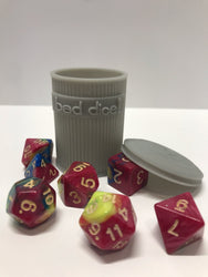 Trash Can Dice Jail: 3d Printed Grey Trash Can for Bad Dice D&D Dice Accessory (Online Only)