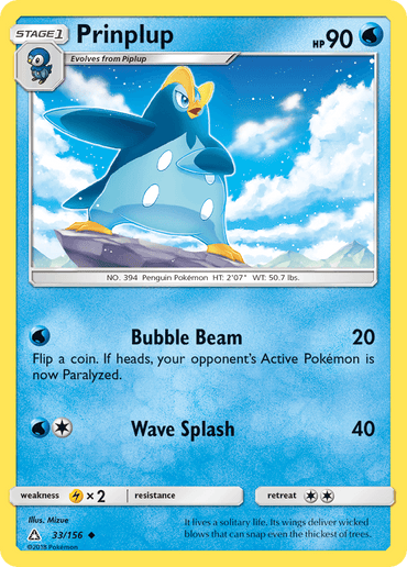 Prinplup (33/156) [Sun & Moon: Ultra Prism] (Online Only)