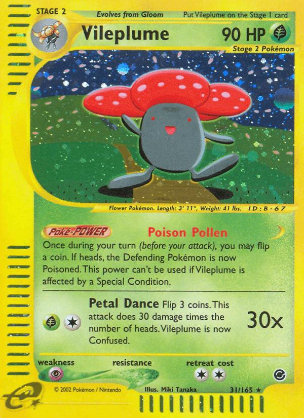 Vileplume (31/165) [Expedition: Base Set] (Online Only)