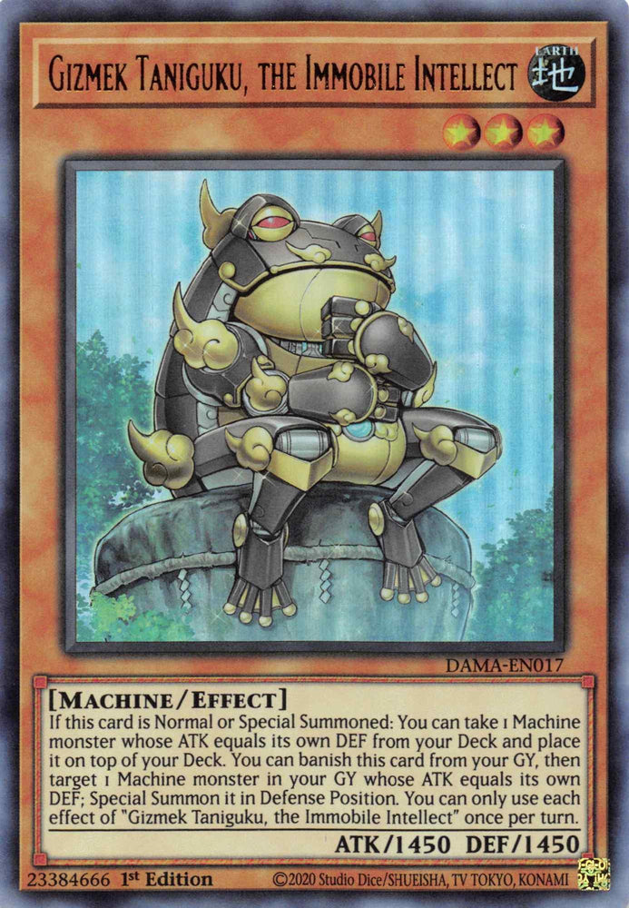 Gizmek Taniguku, the Immobile Intellect [DAMA-EN017] Ultra Rare (ONLINE ORDER ONLY)
