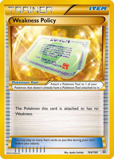 Weakness Policy (164/160) [XY: Primal Clash] (Online Only)