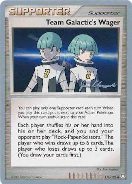 Team Galactic's Wager (115/123) (Psychic Lock - Jason Klaczynski) [World Championships 2008] (Online Only)