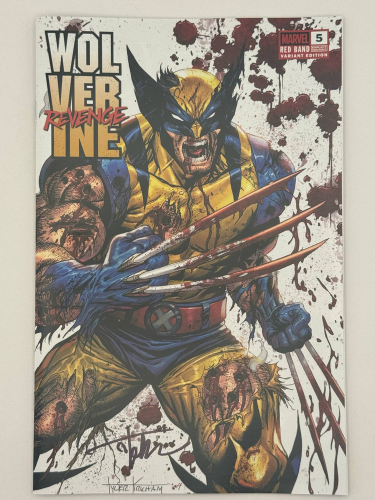 [Signed by Tyler Kirkham] Wolverine Revenge #5 Red Band Unknown Comics Exclusive Tyler Kirkham Var [Polybagged] Explicit Content [IN STOCK] (ONLINE ORDER ONLY)