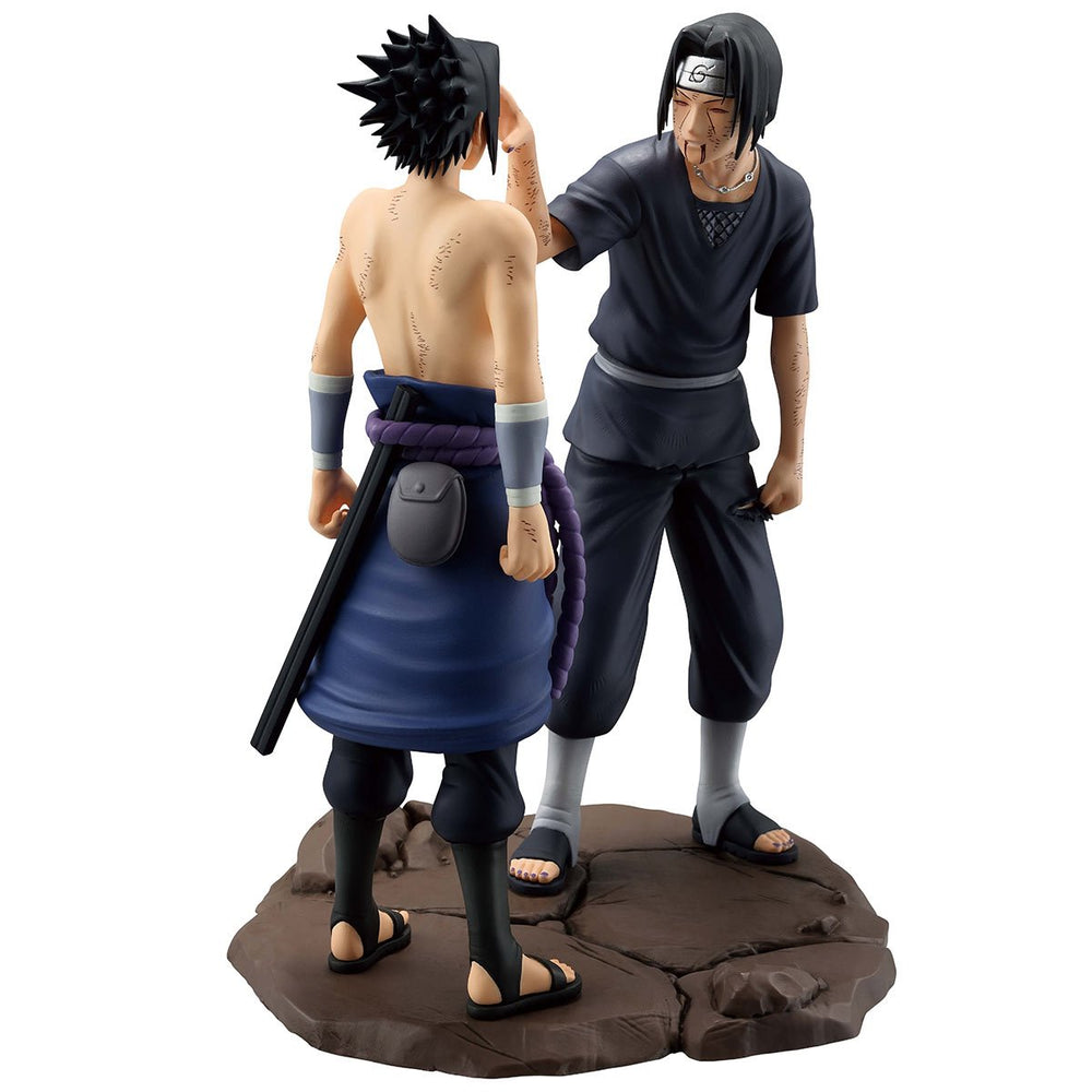 Naruto Shippuden Sasuke and Itachi Uchiha Red Eyes Reflecting the Heart Masterlise Ichibansho Statue (ONLINE ORDER ONLY)