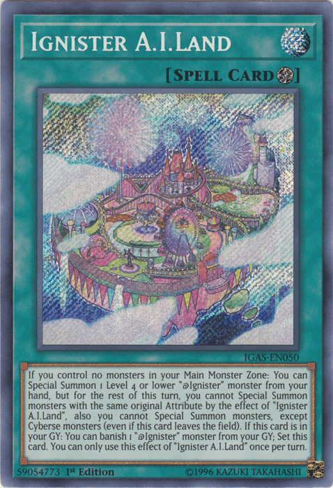 Ignister A.I.Land [IGAS-EN050] Secret Rare (ONLINE ORDER ONLY)